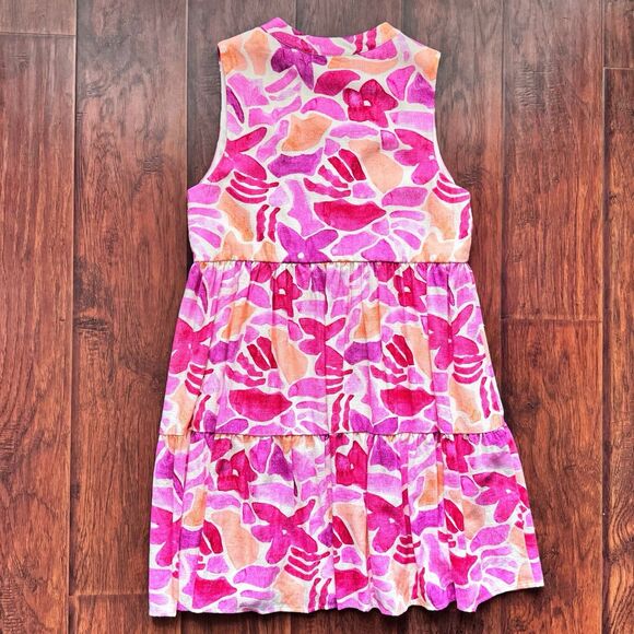 NWT Baltic Born Pink Multi Floral Cami Short Linen Blend Dress Sz S Cute Summer - Picture 13 of 16